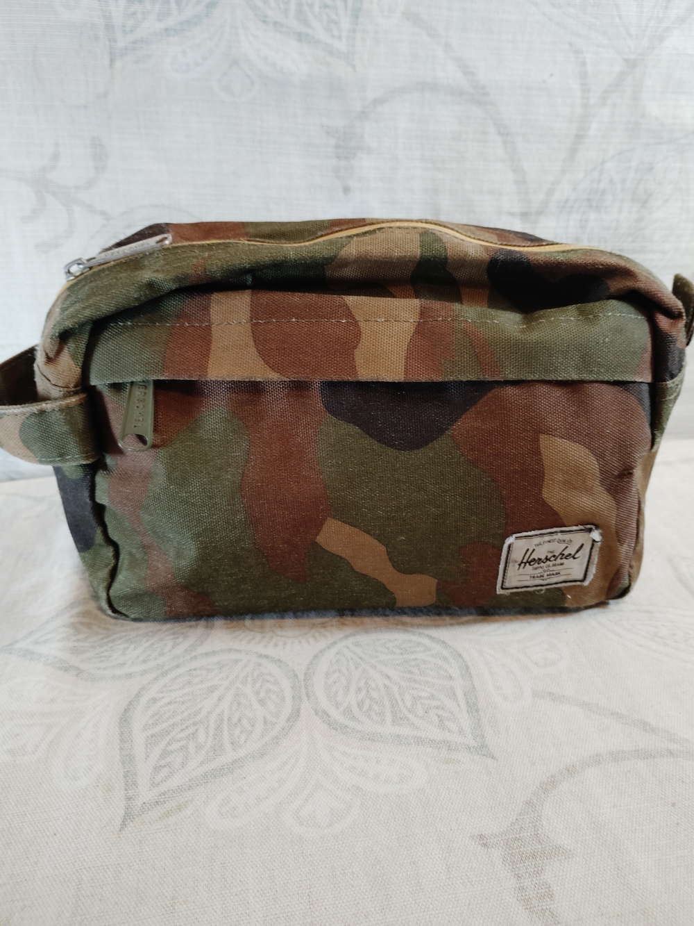 Herschel Supply Company Camo Toiletry / Travel Kit in Green and Brown